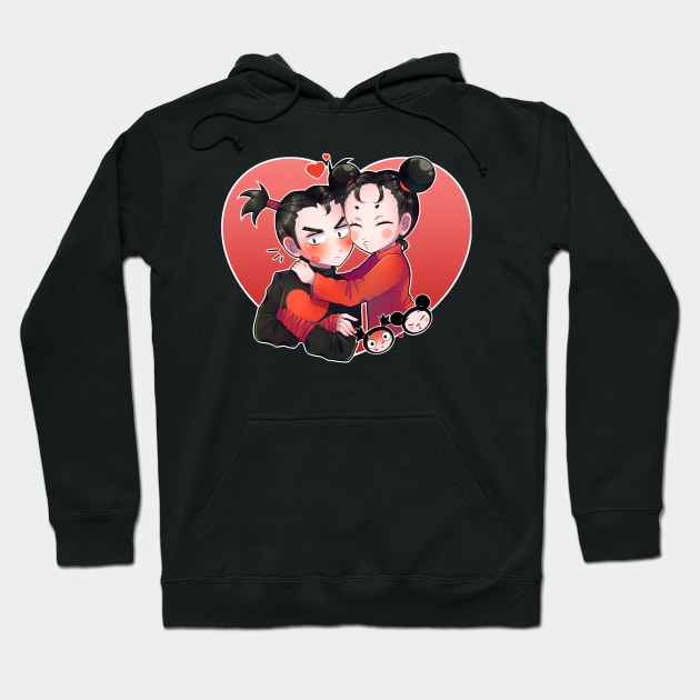 Pucca x Garu Heart Hoodie by Nadi-chan16